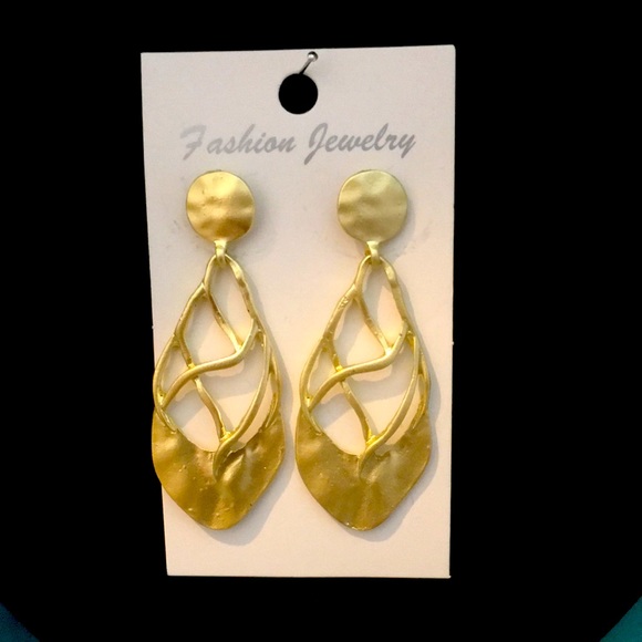 Gold brushed earrings ❤️❤️ - Picture 1 of 1